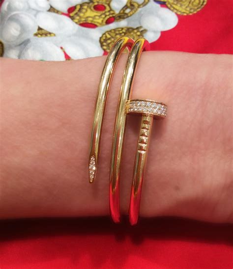 how to wear cartier nail bracelet|cartier nail bracelet price list.